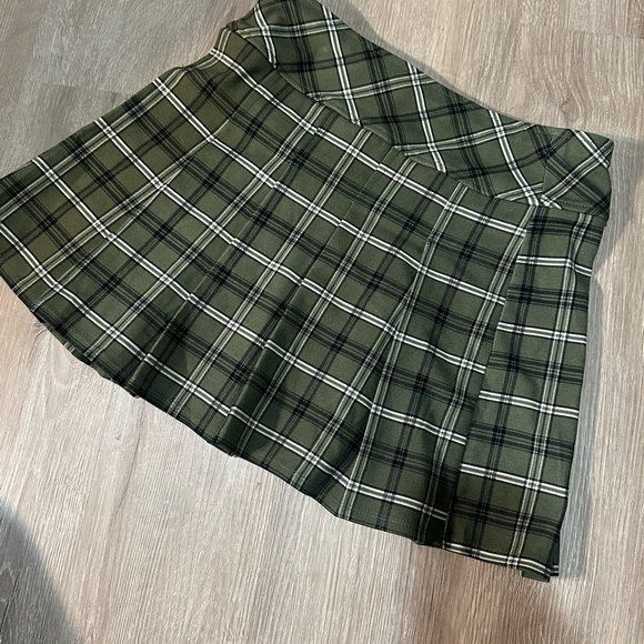 Joe Benbasset Green Plaid Grungy Women's Skirt Size M - Picture 4 of 4